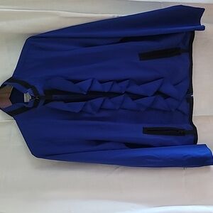 A lightweight blue jacket,size 2(12-14)
